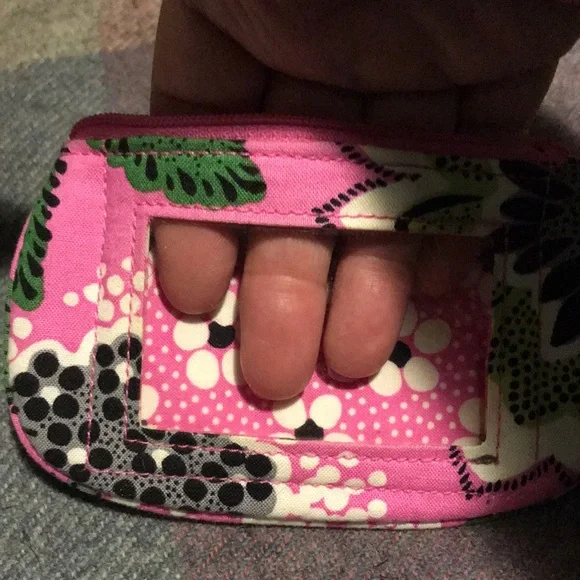 Vera Bradley Priscilla Pink ID, Coin purse, & keychain. - Picture 5 of 6